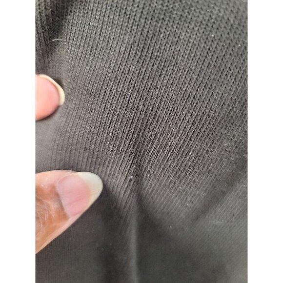 Tommy Bahama 1/4 Zip Relax Deluxe Black Pullover Sweatshirt L - Picture 12 of 12